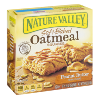 Nature Valley Soft Baked Oatmeal Squares Peanut Butter 6CT 7.44oz PKG