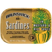 Brunswick Sardines in Mustard & Dill 3.75oz PKG