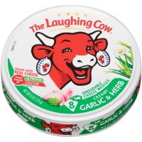 The Laughing Cow Spreadable Cheese Creamy Swiss Garlic Herb 6oz