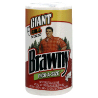 Brawny Pick-A-Size Paper Towels White Giant Roll 1CT