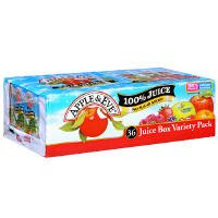 Apple & Eve 100% Juice Box Variety Pack 6.75oz EA 36CT