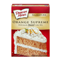 Duncan Hines Moist Deluxe Orange Supreme Cake Mix 16.5oz Box