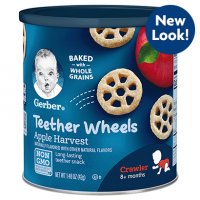 Gerber Graduates Apple Harvest Wagon Wheels 1.48oz Canister