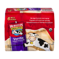 Horizon Organic Milk Vanilla Lowfat 6PK 8oz EA