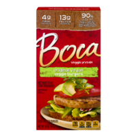 Boca Burgers Original Vegan 4CT 10oz Box