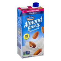 Almond Breeze Unsweetened Vanilla Non-Dairy Beverage 32oz CTN