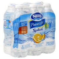 Nestle Pure Life Splash Water Mandarin Orange Splash 6PK of 16.9oz Bottles