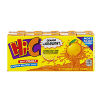 Hi-C Fruit Drink Orange Lavaburst 10CT of 6oz EA