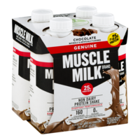 Muscle Milk Nutritional Shake Chocolate 4PK 11oz EA product image