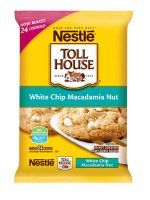 Nestle Toll House Cookie Dough White Chip Macadamia Nut 24CT 16oz PKG