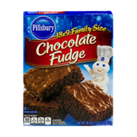 Pillsbury Chocolate Fudge Brownie Mix Family Size 18.4oz Box