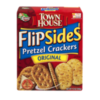 Keebler Town House FlipSides Pretzel Crackers Original 9.2oz Box