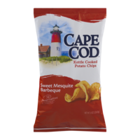 Cape Cod Potato Chips Kettle Cooked Sweet Mesquite Barbeque 8oz Bag