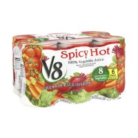 V8 100% Vegetable Juice Spicy Hot 5.5oz EA 6PK