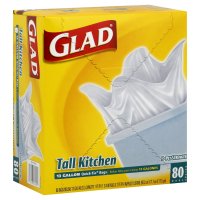 Glad Quick Tie Tall Kitchen Bags 13 Gallon 80CT