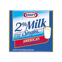 Kraft American Cheese Singles 2% Milk Reduced Fat 16CT 12oz PKG product image