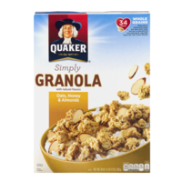 Quaker Simply Granola Oats, Honey & Almonds Cereal 28oz Box product image