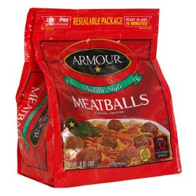 Armour Italian Style Meatballs 14oz Bag