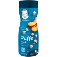 Gerber Graduates Puffs Peach 1.48oz PKG