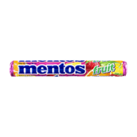Mentos Chewy Candy Fruit Flavor 14CT Roll 1.32oz PKG