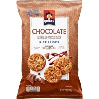 Quaker Chocolate Rice Crisps Snacks 3.52oz Bag product image
