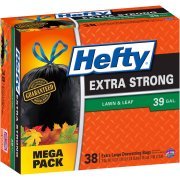 Hefty Cinch Sak Extra Strong Lawn & Leaf Bags 39 Gallon Size 38CT product image