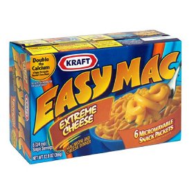 Kraft Easy Mac Extreme Cheese Macaroni & Cheese Dinner 6CT 12.9oz Box