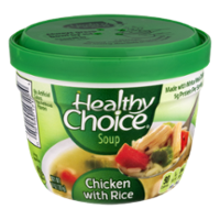 Healthy Choice Chicken with Rice Microwavable Soup 14oz Cup product image