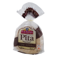 Toufayan Whole Wheat Pita Bread 6Ct PKG
