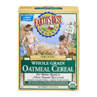 Earth's Best Cereal Oatmeal Whole Grain Organic 8oz Box