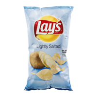 Lay's Potato Chips Lightly Salted 50% Less Sodium 7.75oz Bag