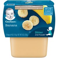 Gerber 2nd Fruits Bananas All Natural 4oz 2PK