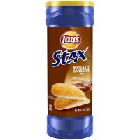 Lay's Stax Potato Chips Mesquite Barbecue 5.5oz. Can