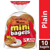Thomas' Mini Bagels Plain 10CT 15oz PKG