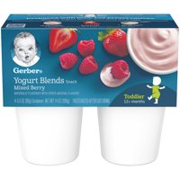 Gerber Graduates Yogurt Blends Mixed Berry 3.5oz 4CT PKG