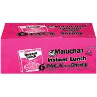 Maruchan Instant Lunch 6 Pack Shrimp Flavor Ramen Noodles 13.5oz PKG