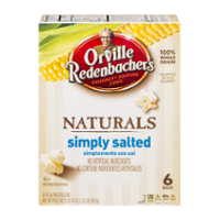 Orville Redenbacher's Popcorn Naturals Simply Salted 6CT 19.74oz PKG product image