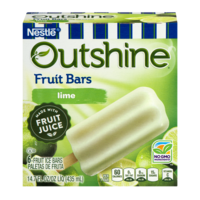 Nestle Frozen Outshine Fruit Bars Lime 6CT 2.75oz Bars 16oz Box product image