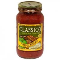 Classico D'Abruzzi Pasta Sauce Sausage, Pepper & Onion 24oz Jar