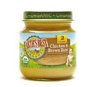 Earth's Best Organic Baby Food 2nd Chicken & Brown Rice 4oz Jar