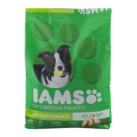 Iams Adult Dry Dog Food ProActive Health Mini Chunks 15LB Bag