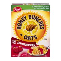 Post Honey Bunches of Oats with Real Tasty Strawberries 13oz Box product image