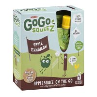 Materne GoGo Squeez Apple Cinnamon Applesauce On The Go 3.2oz Pouch 4PK