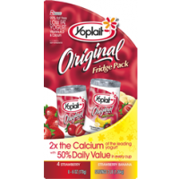 Yoplait Original Yogurt Lowfat Strawberry & Strawberry Banana 8CT of 6oz Cups