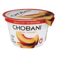 Chobani Non-Fat Greek Yogurt Peach 5.3oz Cup