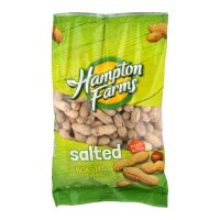 Hampton Farms Salted & Roasted Peanuts In The Shell 24oz Bag
