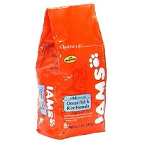 Iams Adult Dry Cat Food Ocean Fish & Rice Formula 4LB Bag product image