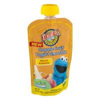 Earth's Best Organic Fruit Yogurt Smoothie Peach Banana 4.2oz Pouch