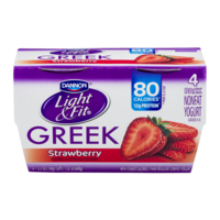 Dannon Light & Fit Greek Nonfat Yogurt Strawberry 5.3oz EA 4PK