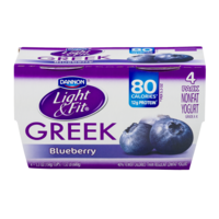 Dannon Light & Fit Greek Nonfat Yogurt Blueberry 5.3oz EA 4PK product image